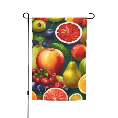 Gesunde Lebensmittel-Druck, 30,5 x 45,7 cm, Veranda, Ganzjahresflaggen, Hofdekoration, Terrassen-Flagge, Innenhof-Dekoration von Bkdogkt