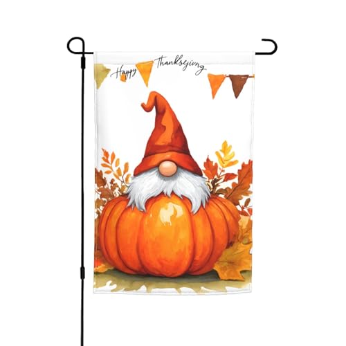Herbst-Kürbis-Druck, 30,5 x 45,7 cm, für Veranda, alle Jahreszeiten, Outdoor-Flaggen für Hof, Terrasse, Hofdekoration von Bkdogkt
