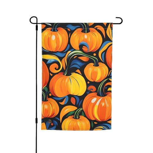 Herbst-Kürbis-Flagge, bedruckt, 30,5 x 45,7 cm, für Veranda, alle Jahreszeiten, für den Außenbereich, Hof, Terrasse, Hofdekoration Herbst-Kürbis-Flagge, bedruckt, 30,5 x 45,7 cm, für Veranda, alle Jahreszeiten, für den Außenbereich, Hof, Terrasse, Hofdekoration von Bkdogkt