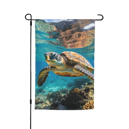 Lord Howe Island Meeresschildkröte Druck 30,5 x 45,7 cm Veranda Ganzjahresflaggen Hofdekoration Terrasse Flagge Innenhof Dekor von Bkdogkt
