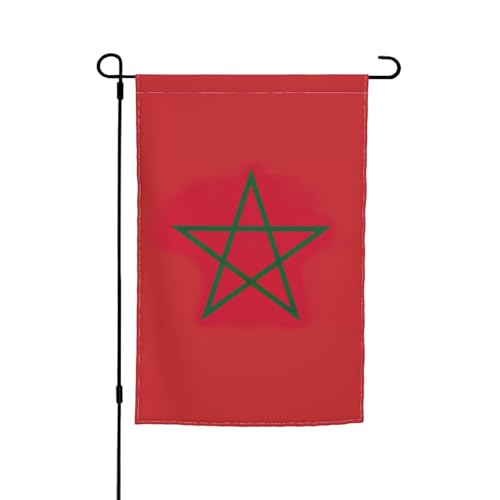 Marokkanische Flagge, bedruckt, 30,5 x 45,7 cm, für Veranda, alle Jahreszeiten, für Außenbereich, Hof, Terrasse, Hofdekoration Marokkanische Flagge, bedruckt, 30,5 x 45,7 cm, für Veranda, alle Jahreszeiten, für Außenbereich, Hof, Terrasse, Hofdekoration von Bkdogkt