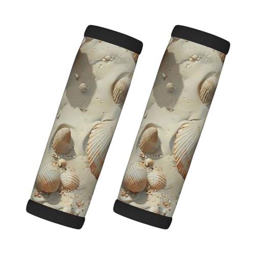Muscheln Sanddruck Autogriffschutz Gepäckgriff Wrap Grips 2 Packungen Reise Rutschfest Weicher Griff Muscheln Sanddruck Autogriffschutz Gepäckgriff Wrap Grips 2 Packungen Reise Rutschfest Weicher Griff von Bkdogkt