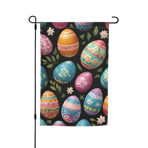 Ostereier-Druck, 30,5 x 45,7 cm, Veranda, Ganzjahresflaggen, Hofdekoration, Terrassen-Flagge, Innenhof-Dekoration von Bkdogkt