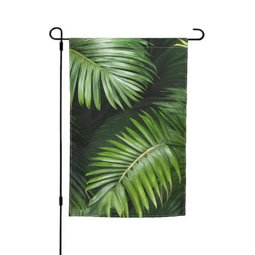 Palmblatt-Druck, 30,5 x 45,7 cm, für Veranda, alle Jahreszeiten, Outdoor-Flaggen, Hofdekoration Palmblatt-Druck, 30,5 x 45,7 cm, für Veranda, alle Jahreszeiten, Outdoor-Flaggen, Hofdekoration von Bkdogkt
