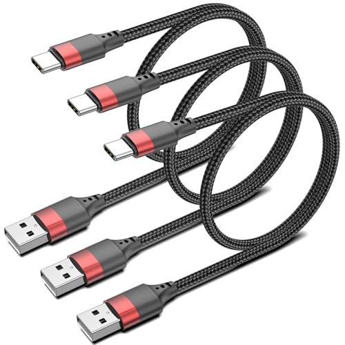 Bkduice USB C Kabel Kurz 50cm, 3 Stück Geflochten USB A auf USB C Ladekabel 0.5m, Typ C Kabel Kurz 3A Schnellladen für iPhone 16 15 Pro Max Samsung Galaxy S24 S23 S2 S21 A55 Xiaomi Pixel Bkduice USB C Kabel Kurz 50cm, 3 Stück Geflochten USB A auf USB C Ladekabel 0.5m, Typ C Kabel Kurz 3A Schnellladen für iPhone 16 15 Pro Max Samsung Galaxy S24 S23 S2 S21 A55 Xiaomi Pixel von Bkduice