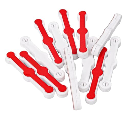 12 Stück Fliegengitter Fenster Clips, Multifunktionale Bildschirmfenster Montageschnallen Selbstklebende Fenstergitter-Clips, Snap-on Befestigungszubehör für Fliegengitter Fenster von Bkemkri