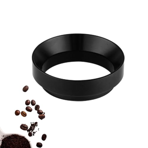 58mm Dosiertrichter, Espresso Magnetischer Dosiertrichter Kaffee Mahlring Universal Siebträger Trichter Espresso Dosierring Ersatz Trichter Zubehör für Haus und Café (Schwarz) von Bkemkri