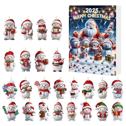 Bkljkf Adventskalender - 2D Acryl-Kreativkalender - -Dekofigur Für Kinder Und Erwachsene Als Tischdekoration Oder Fensterschmuck von Bkljkf