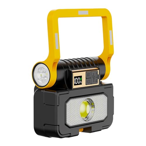 Bkljkf Außenlampe Arbeitsleuchte | Werkstatt Reparaturlampe mit Akku,Kabellose Energieeffiziente Solar Arbeitsleuchte Für Camping Garage Terrasse Und Garten von Bkljkf