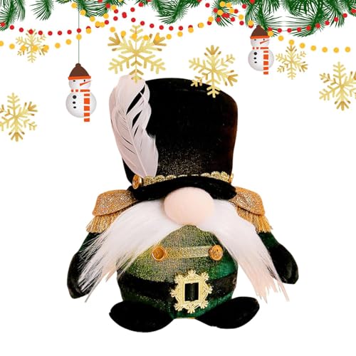 Bkljkf Beleuchtete Weihnachtszwerge | LED Stehender Soldat Weihnachtszwerg Figur | Herbst Thanksgiving Deko für Draußen | Wohnheim Schule Büro Dekoration von Bkljkf