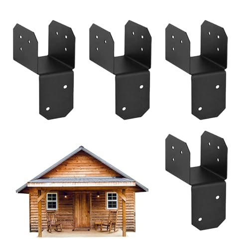 Bkljkf Brackets Für Pergola Dach | Dachbinder-Verbindung | Robustes 4-teiliges Verbindungsset für Carport Terrassen Gartenhaus Pavillon Schuppen Garten Pergola von Bkljkf