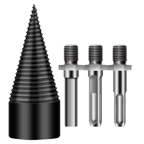 Bkljkf Brennholz Bohrerschneide,Stahl Holzbohrer | Tragbar Abnehmbar Mit 3 Aufsätzen Für Walnussfarm Camping Zuhause Männer Bkljkf Brennholz Bohrerschneide,Stahl Holzbohrer | Tragbar Abnehmbar Mit 3 Aufsätzen Für Walnussfarm Camping Zuhause Männer von Bkljkf