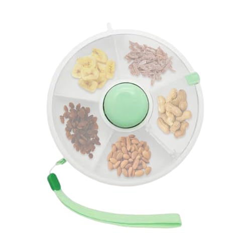 Bkljkf Drehbare Snackdose | Drehbarer Snack-Organizer Für Kinder | Auslaufsichere Aufbewahrung Für Obst Unterwegs Im Kinderwagen Auto Flugzeug von Bkljkf