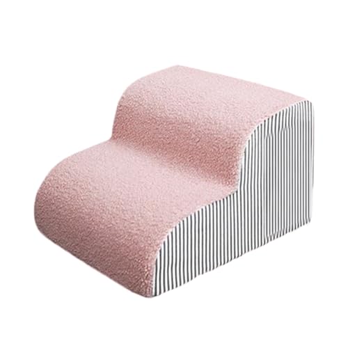Bkljkf Hundetreppe Fürs Bett | Breite Tierstufen Indoor Bett Rampe - Hunderampe Für Sofa Auto SUV Wohnzimmer Schlafzimmer Haushalt von Bkljkf
