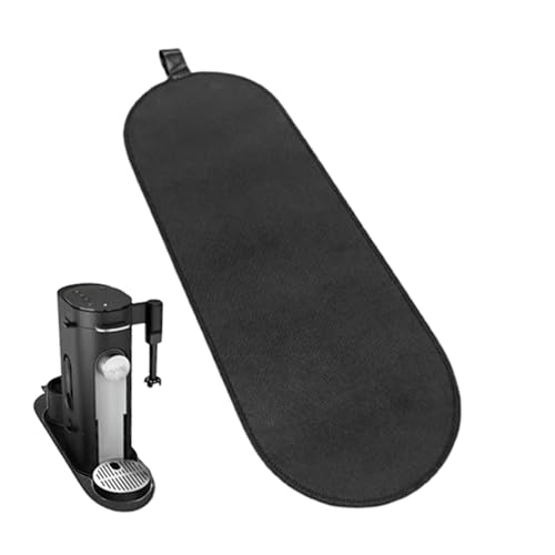 Bkljkf Kaffeemaschine Rutschunterlage | Einzelne Kaffeepadhalterung mit Haltegurt - 42 x 15 cm Untersetzer mit Rutschfester Basis für Küche Café Haushalt von Bkljkf