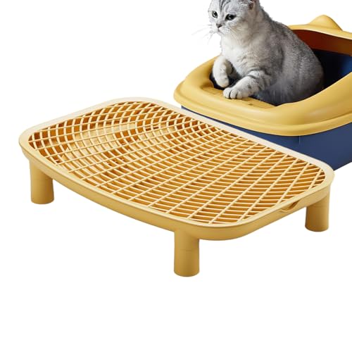 Bkljkf Katzenstufen Für Katzenklo - Doppelschichtige Katzenstreu Pedal Stufe,Kitten Stufe Stauraum Falle Katzenklo Sammlung Für Wohnung Schlafzimmer Studierzimmer von Bkljkf