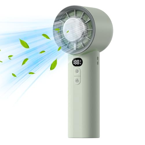 Bkljkf Klappbarer Handfächer | Wiederaufladbarer Reiseventilator Mit Kräftigem Wind Für Unterwegs,3-fach Regulierbar Starker Luftstrom Für Hochzeiten Camping Sport Spiele Angeln Picknick von Bkljkf