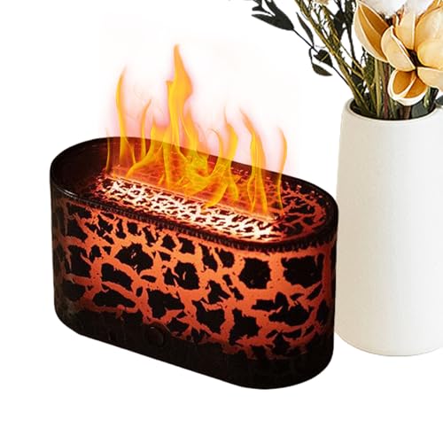 Bkljkf Luftbefeuchter Für Schlafzimmer,Cool Crack Flammen Diffusor | Leiser Smart Luftbefeuchter Als Raumdekoration Für Zelt, Yoga, Auto, Wohnzimmer, Hotel, Kinderzimmer & Wellnessbereich von Bkljkf