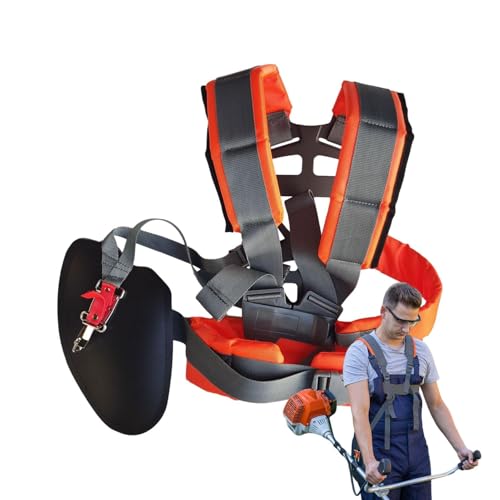 Bkljkf Rasentrimmer Tragegurt,Freischneider Trimmer Gurt | Ergonomischer Komfortgurt als Unterstützungsgürtel für Gartenarbeit und Bürstenschneiden von Bkljkf