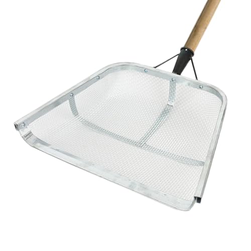 Bkljkf Sandsieb Aus Rostfreiem Edelstahl, Gartensieb Erde, Sandsieb Schaufel Sandsieb, Reptilien Siebschaufel Metall Sandsieb Feiner Sand Scoop, Effizientes Sieb Zum Sieben Von Boden, Pflanzen, Jäten von Bkljkf