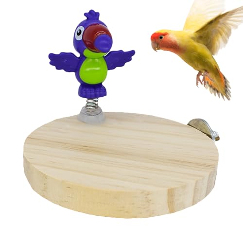 Bkljkf Sitzstange Für Papageien - Kauspielzeug Für Ziervögel - Holz Natur Kletterspielzeug Mit rutschfest Oberfläche Für Aras Und Sittiche Drinnen Und Draußen Bkljkf Sitzstange Für Papageien - Kauspielzeug Für Ziervögel - Holz Natur Kletterspielzeug Mit rutschfest Oberfläche Für Aras Und Sittiche Drinnen Und Draußen von Bkljkf