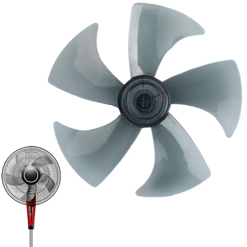 Bkljkf Ventilatorblätter Für Innenanwendungen,Ersatzteile für Haushaltsventilatoren | 5 Flügel Austauschteil mit Mutterabdeckung für Arbeitsplatz Schlafzimmer Wohnzimmer von Bkljkf
