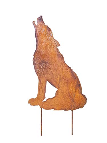 Vosteen Gartenstecker Heulender Wolf Metall Rost Gartendeko Edelrost Vosteen Gartenstecker Heulender Wolf Metall Rost Gartendeko Edelrost von Vosteen