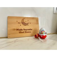 Eid Mubarak Brett Für Kinder Mit Persönlicher Gravur Geschenkidee Ramazan Ramadan Bayram Hediyesi Holzbrett Brettchen von Bl4ckPrintDE