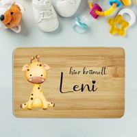 Frühstücksbrettchen Personalisiert Kinder Geschenk 1. Geburtstag Geschenkidee Weihnachten Holzbrett Brettchen Vesperbrettchen Kind Geburt 2 von Bl4ckPrintDE