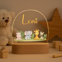 Nachtlicht Kinder Baby Personalisiert Acryl Regenbogen Mit Name Und Datum, Babygeschenk Geburt, Kinderzimmer Deko, Taufgeschenk, Geschenk von Bl4ckPrintDE