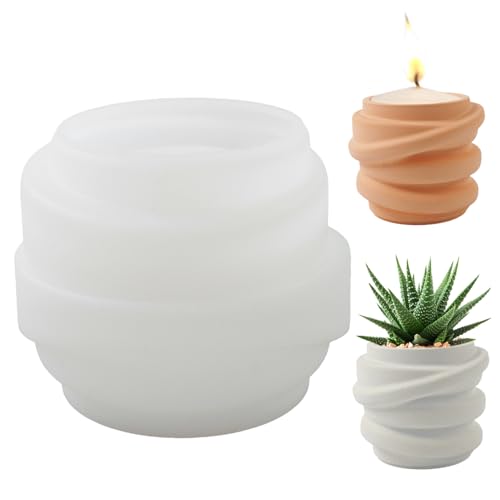Kerzenhalterform unregelmäßig und kreatives DIY-freundlicher Vase-Form flexible, nicht stehende Waschableer wiederverwendbare Silikonformen für Bastelkerzenhalter von Blablablalu