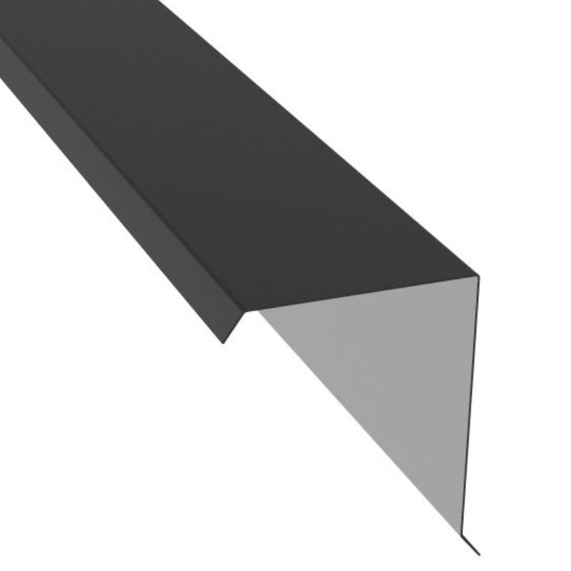 Ortgangblech | 120 x 140 x 2000 mm | Innenwinkel 90° von Blachotrapez GmbH