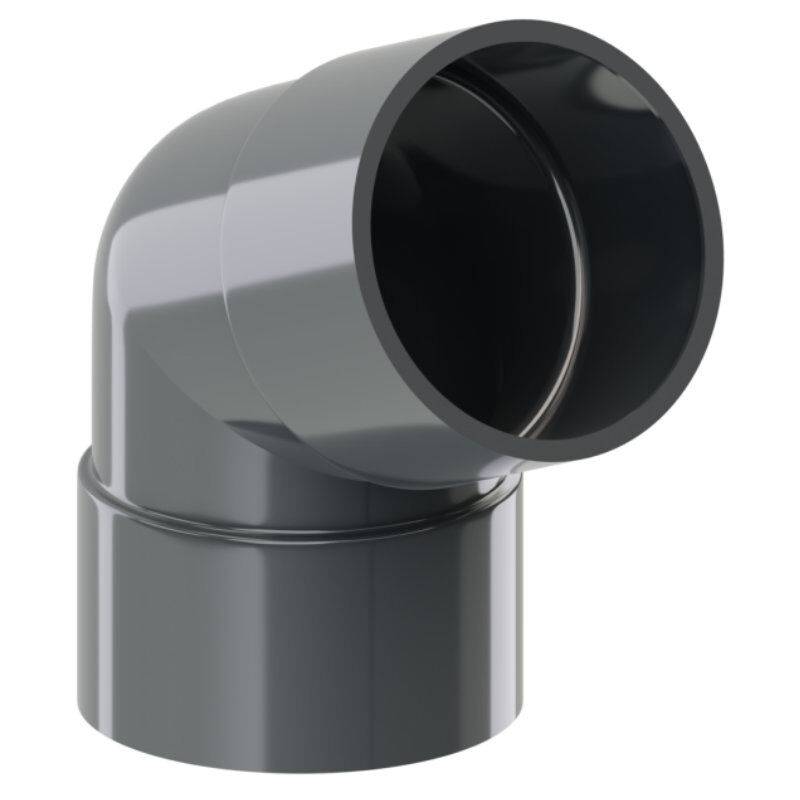 PVC Dachrinnen Fallrohrbogen 67° | Ø 63 mm von Blachotrapez GmbH