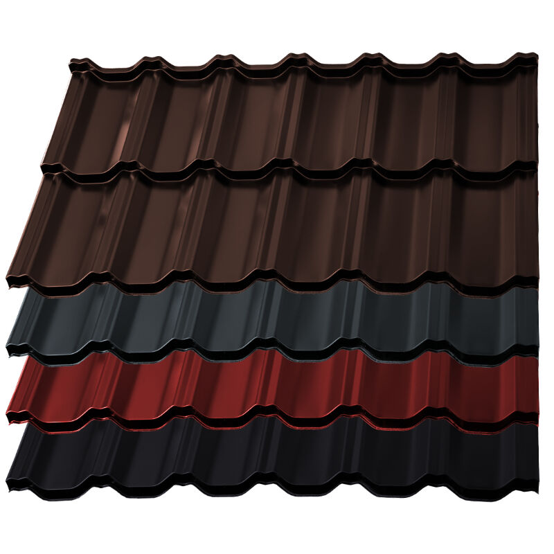 Pfannenblech German Simetric | 0,60 mm | Aluminium | Modullänge 350 mm | 25 µm Stucco Pfannenblech German Simetric | 0,60 mm | Aluminium | Modullänge 350 mm | 25 µm Stucco von Blachotrapez GmbH