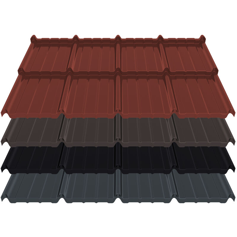 Pfannenmodul Estima | 0,50 mm | Stahl | Modullänge 350 mm | 36 µm ThyssenKrupp ICE Crystal von Blachotrapez GmbH