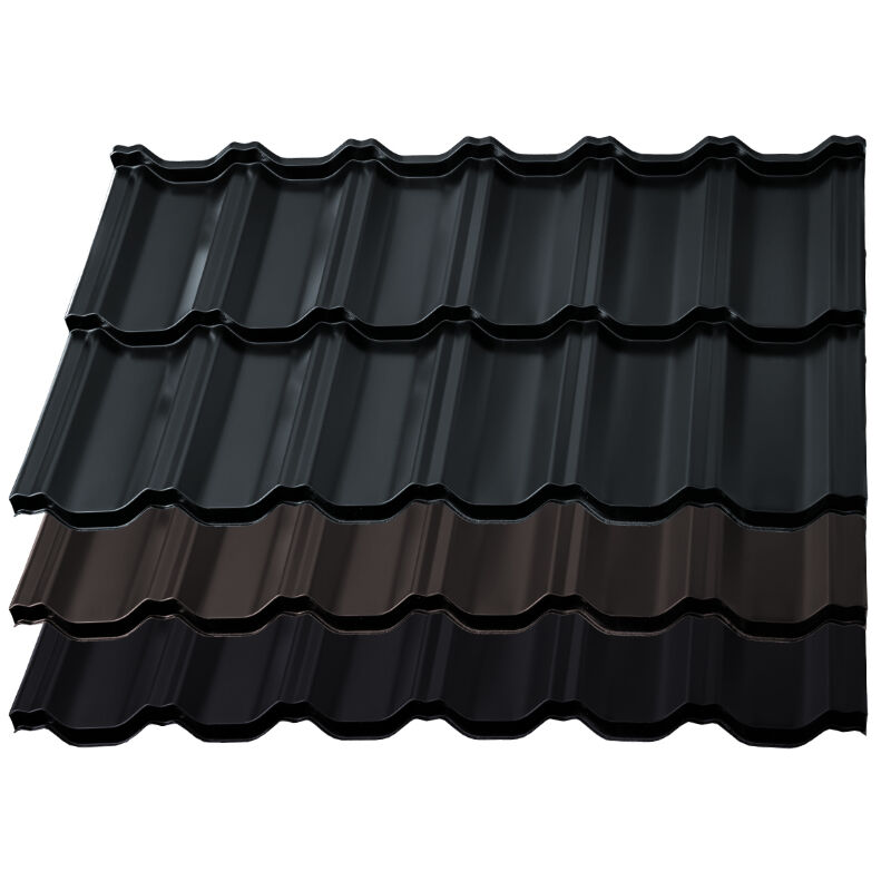 Pfannenmodul German Simetric | 0,50 mm | Stahl | Modullänge 350 mm | 50 µm ThyssenKrupp Matt Premium Pfannenmodul German Simetric | 0,50 mm | Stahl | Modullänge 350 mm | 50 µm ThyssenKrupp Matt Premium von Blachotrapez GmbH