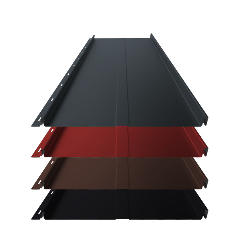Stehfalz Panel Retro 25 | Dach & Wand | 0,60 mm | Aluminium | Prägung | 340mm Breite | 25 µm Stucco Stehfalz Panel Retro 25 | Dach & Wand | 0,60 mm | Aluminium | Prägung | 340mm Breite | 25 µm Stucco von Blachotrapez GmbH