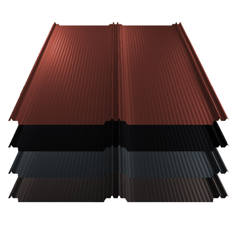 Stehfalz T-Panel | Dach | 0,50 mm | Stahl | Nanowelle | 1100 mm Breite | 36 µm ThyssenKrupp ICE Crystal Stehfalz T-Panel | Dach | 0,50 mm | Stahl | Nanowelle | 1100 mm Breite | 36 µm ThyssenKrupp ICE Crystal von Blachotrapez GmbH