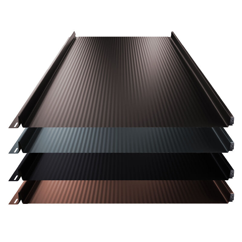 Stehfalz Terrano | Dach & Wand | 0,50 mm | Stahl | Nanowelle | 525 mm Breite | 35 µm Mattpolyester Stehfalz Terrano | Dach & Wand | 0,50 mm | Stahl | Nanowelle | 525 mm Breite | 35 µm Mattpolyester von Blachotrapez GmbH