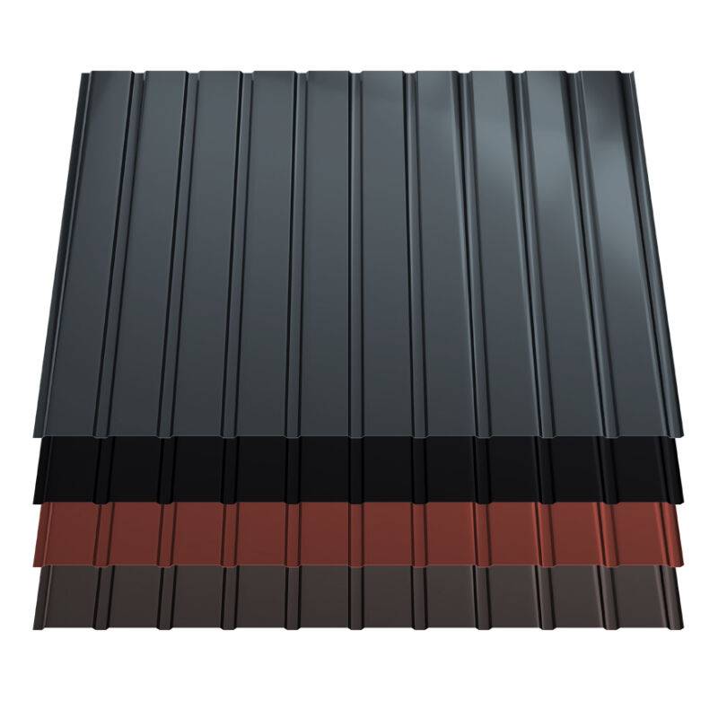 Trapezblech T7 | Wand | 0,50 mm | Stahl | 36 µm ThyssenKrupp ICE Crystal von Blachotrapez GmbH