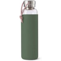 Black+Blum Wasserflasche 600ml Glas olive von Black+Blum