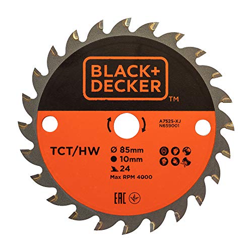 A7525-XJ Hojas TCT 85x10 24T von BLACK+DECKER