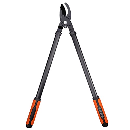 BLACK+DECKER Astschere - Schneidkapazität 38MM - 72CM Baumschere - Mit Antihaftbeschichtung auf den Klingen - Schwarz/Orange von Black+Decker