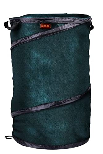 BLACK+DECKER Gartenabfallsack - Faltbar - 45x75 CM - 120 L - Grün von Black+Decker