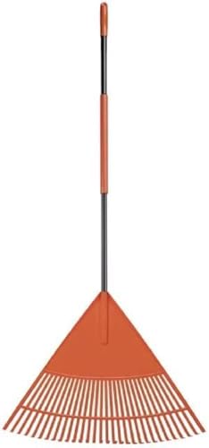 BLACK+DECKER Gartenrechen BXGTTO7003 - 178 x 60 x 3 cm - Rasenrechen mit komfortablem Griff - Mehrwegharke - Orange/Schwarz von BLACK+DECKER