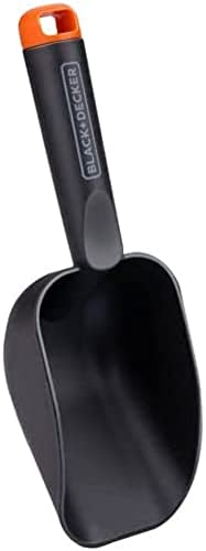 BLACK+DECKER Gartenschaufel - runde Ausführung - tiefer Boden - 28,5 cm - Schwarz von BLACK+DECKER