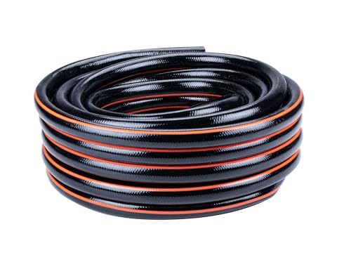 BLACK+DECKER Gartenschlauch 25 Meter - ⌀13MM - Strapazierfähiges PVC - Gartenbewässerung, Autowäsche, Poolbefüllung - Passend für jeden Standardwasserhahn - Schwarz/Orange BLACK+DECKER Gartenschlauch 25 Meter - ⌀13MM - Strapazierfähiges PVC - Gartenbewässerung, Autowäsche, Poolbefüllung - Passend für jeden Standardwasserhahn - Schwarz/Orange von BLACK+DECKER