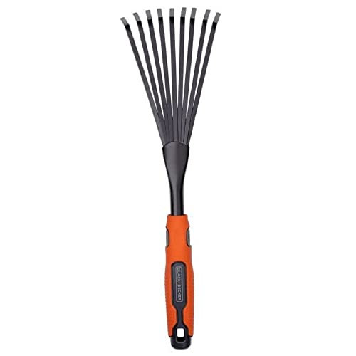 Black+Decker Handharke - 38.8 CM - Ergonomischer Griff - Leicht zu hängen - Schwarz/Orange von Black+Decker