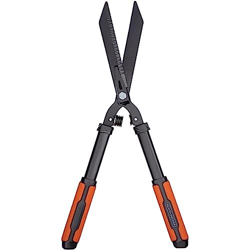 BLACK+DECKER Heckenschere - Gezahnte Stahlklingen - 61 CM - Schwarz/Orange von Black+Decker