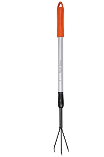 BLACK+DECKER Kultivator - Teleskopstiel 77-112 cm - 3 Zinken - Aluminium/Kohlenstoffstahl von Black+Decker